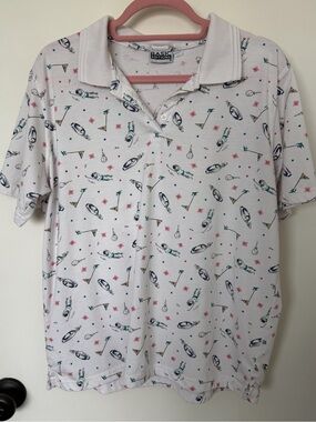 Basic Editions Golf Print Polo Shirt